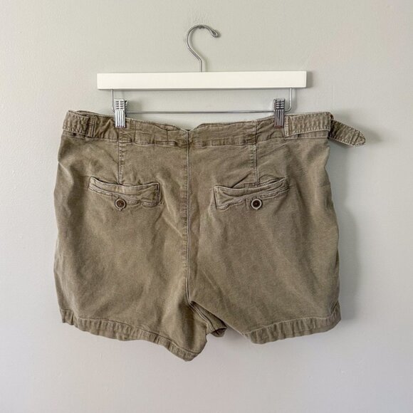 Anthropologie Olive Green Liza Utility Shorts - Picture 7 of 11